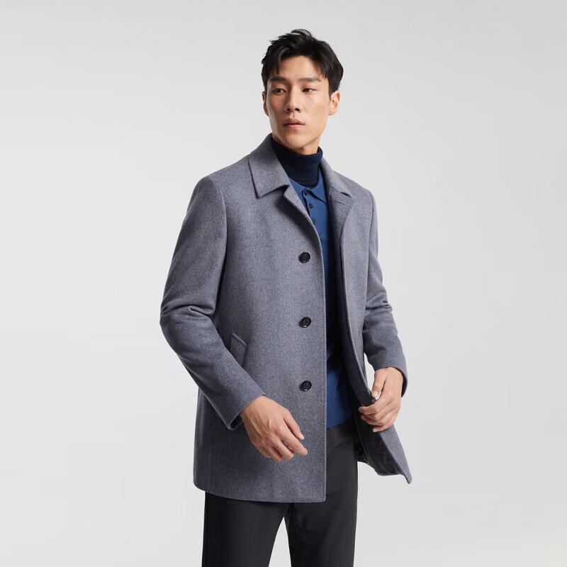YOUNGOR Men's Autumn/Winter Wool Blend Overcoat