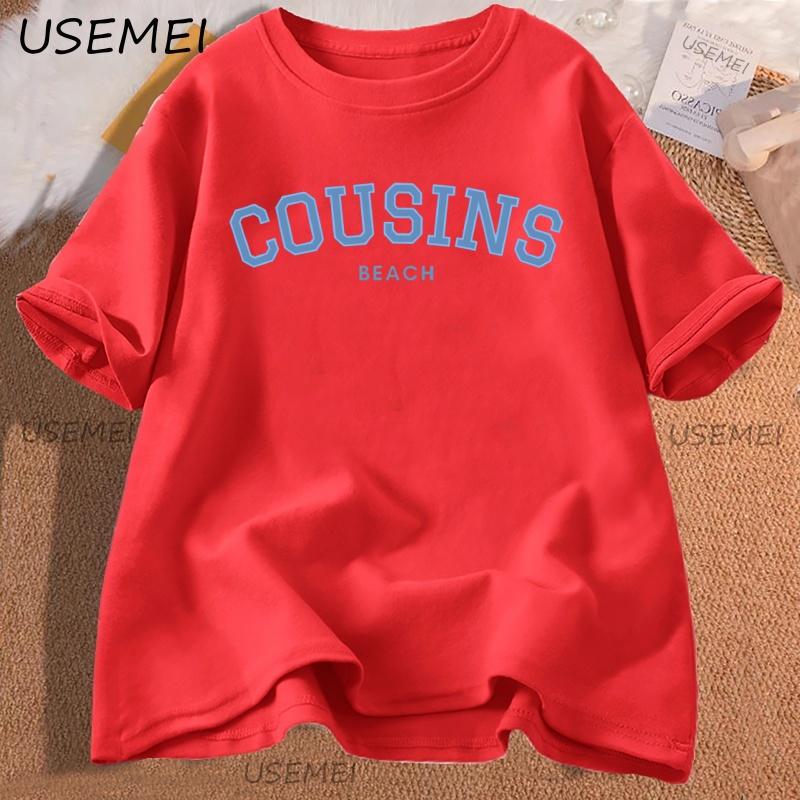 

Cousins Beach Tshirt Women Men The Summer I Turned Pretty Tshirt Team Conrad T Shirt Cotton Breathable Tee Oversized Y2K S