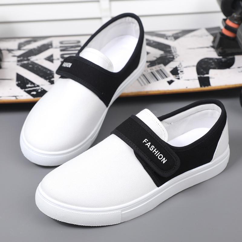 Men's Canvas Shoes Fashion Causal Men Vulcanized Sneakers Slip On Men's Plimsoll Male Trainers Trend Summer Outdoor Loafers Shoe