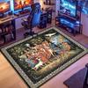 Medieval-style vintage patterned rug, suitable for living room, bedroom, game room, computer room and home décor.