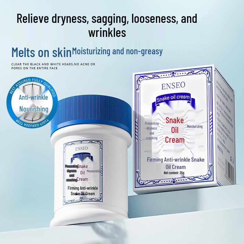 ENSEO 35g Anti-Wrinkle Snake Oil Face Cream: Firming & Hydrating Solution for Winter Dryness, High Moisturizing Formula, Trusted Domestic Brand.