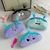 Cartoon Plush Pen Bag With Large Capacity For Students And Office Supplies