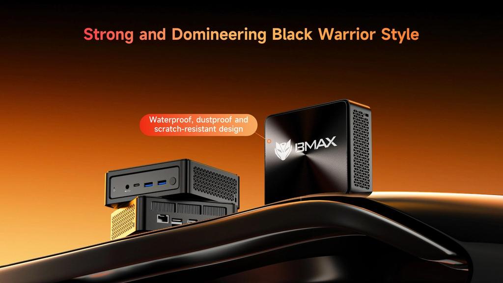 BMAX B8A Pro AMD Ryzen 7 8745HS Processeur AMD Radeon 780M 16GB 512GB SSD Windows 11 WiFi Bluetooth USB HDMI Type-c