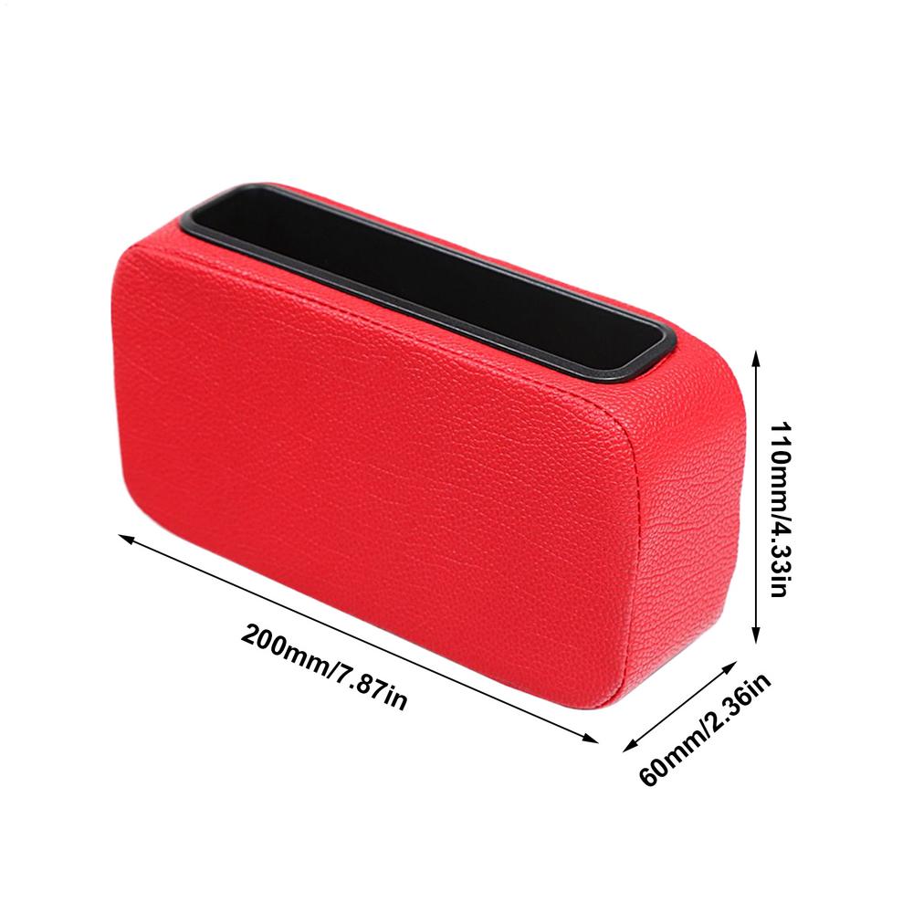 Car Door Side Storage Box Car Interior Door Side Leg Support Knee Pad Vehicle Interior Organizer Tray Adhesive for Wallet Keys