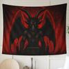 Tapestry Occult Demon Goat In Red