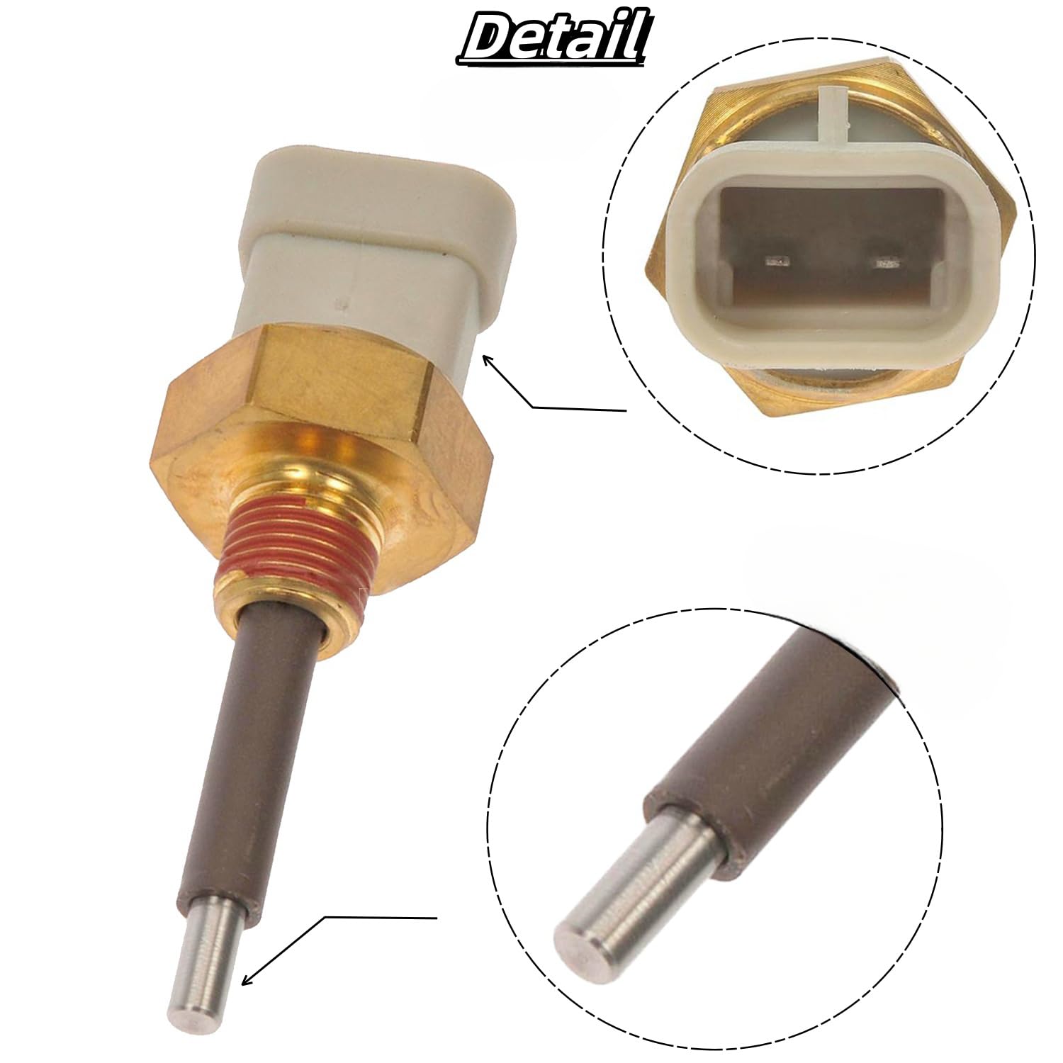 

Датчик уровня охлаждающей жидкости Q21-6024S - Подходит для моделей Detroit Diesel Series 60 S60 Peterbilt и Kenworth 2014-2017 годов (Перекрестная ссылка 904-7632 Q21-6030-001)