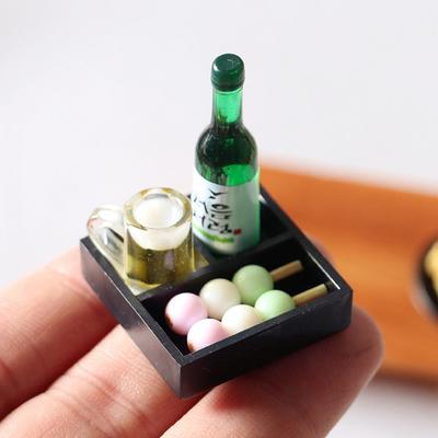 Puppenhaus Miniatur Essen Japanische Sushi Fisch Ball Tempura Bento Puppe Küche Spielzeug