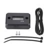 Digital Hour Meter Gauge Timer for Gasoline Engine Racing Motorcycle ATV Mower Black