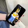 Simpson's Father's Daily Routine Soft Back Phone Cover Case for iPhone X XS XR 7 8 12 13 Mini 15 Plus 11 17 16 Pro Max SE 17Air