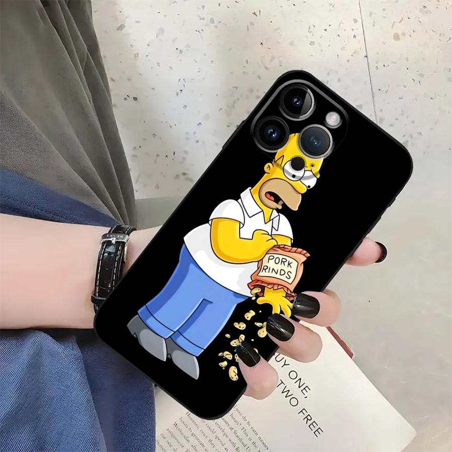 Simpson's Father's Daily Routine Soft Back Phone Cover Case for iPhone X XS XR 7 8 12 13 Mini 15 Plus 11 17 16 Pro Max SE 17Air