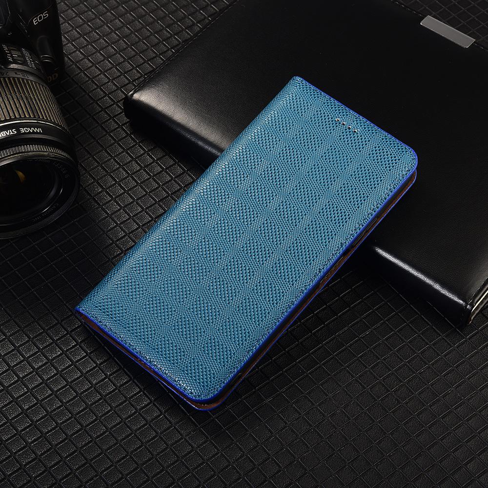 Kreuzgitter Echtes Leder Klapphülle für Samsung Galaxy S20 S21 S22 S23 S24 S25 S26 FE Plus Ultra Edge Handyhülle Kartenfächer