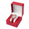 Duurzame Horloge Reisetui Draagbare PU Lederen Doos Sieraden Cadeau Organizer voor Mannen en Vrouwen Litchi Patroon Container