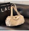 Casual canvas bag, short-distance travel bag, large-capacity sports fitness bag, versatile hand carry messenger duffel bag