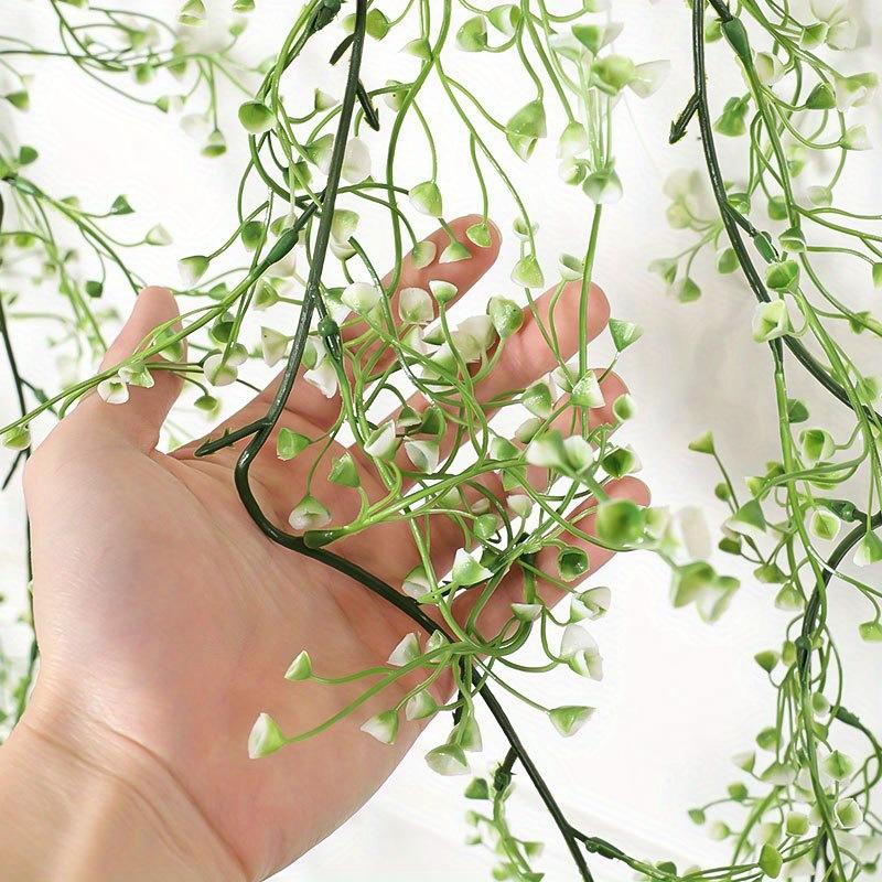 Simülasyon Yeşil Bitki Yapay Altın Çan Söğüt Sarmaşığı Duvar Asılı, Ev Tavan Sarmaşığı Boru Peyzaj Dekorasyonu