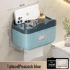 Cloud Blue Punch-Free Waterproof Bathroom Tissue Box