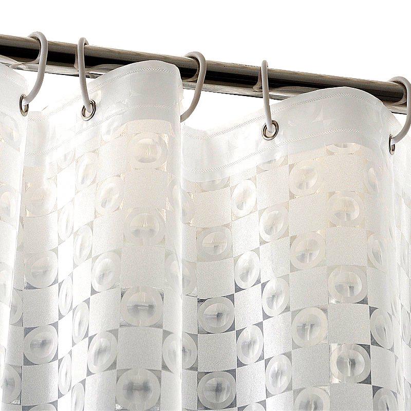Transparent Anti-Mold Shower Curtain with Rings - Free Shipping