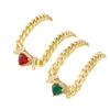 Retro Colored Zircon Love Bracelet Women's Light Luxury Handmade Versatile Jewelry