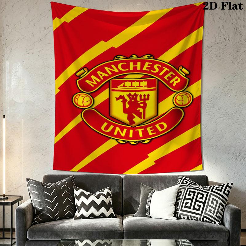 Unbeatable MUFC ForceWall Hanging Printed Fabric Blanket Decorative Tapestries for Bedroom Living Room Home Decor