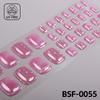 Popular Style New 3D Waterproof Nail Sticker Plastic UV Free Nail Wraps Toe Wraps