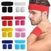 A Set Of Wristband Headband Headband Set For Sports,Sweat Absorbing,Basketball,Headband And Wrist Protection