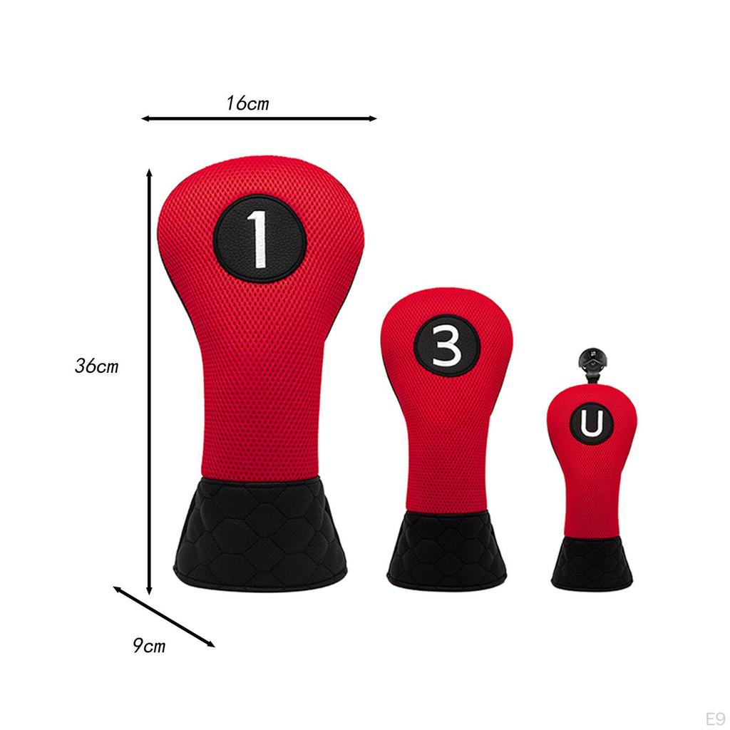 Golf Wood Head Covers Fairway Woods Headcovers Traditional Plain Protective Fits All
