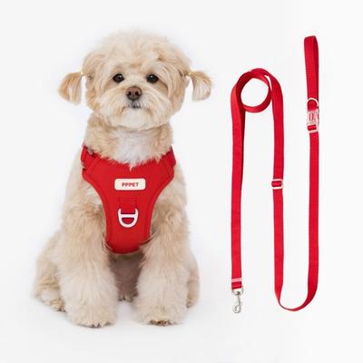 Pet Pet Pet Dog Harness + Leash Set, Red