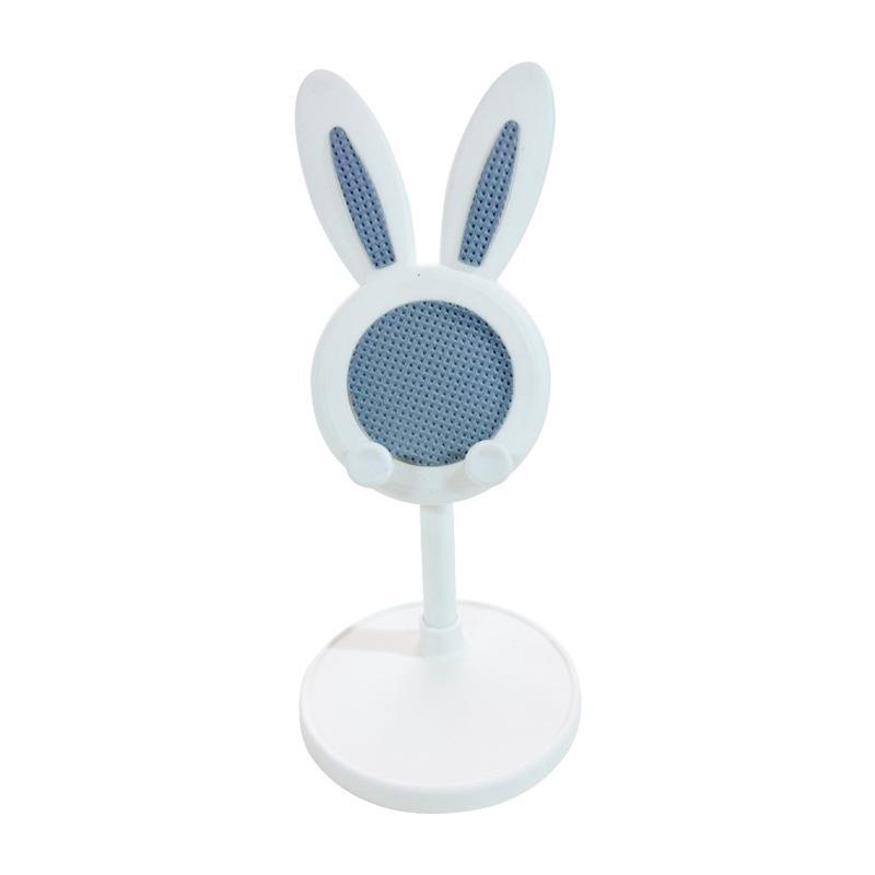 

Держатель для мобильного телефона в виде головы кролика - телескопическая настольная подставка для трансляции в прямом эфире Rabbit ears (24cm) белый