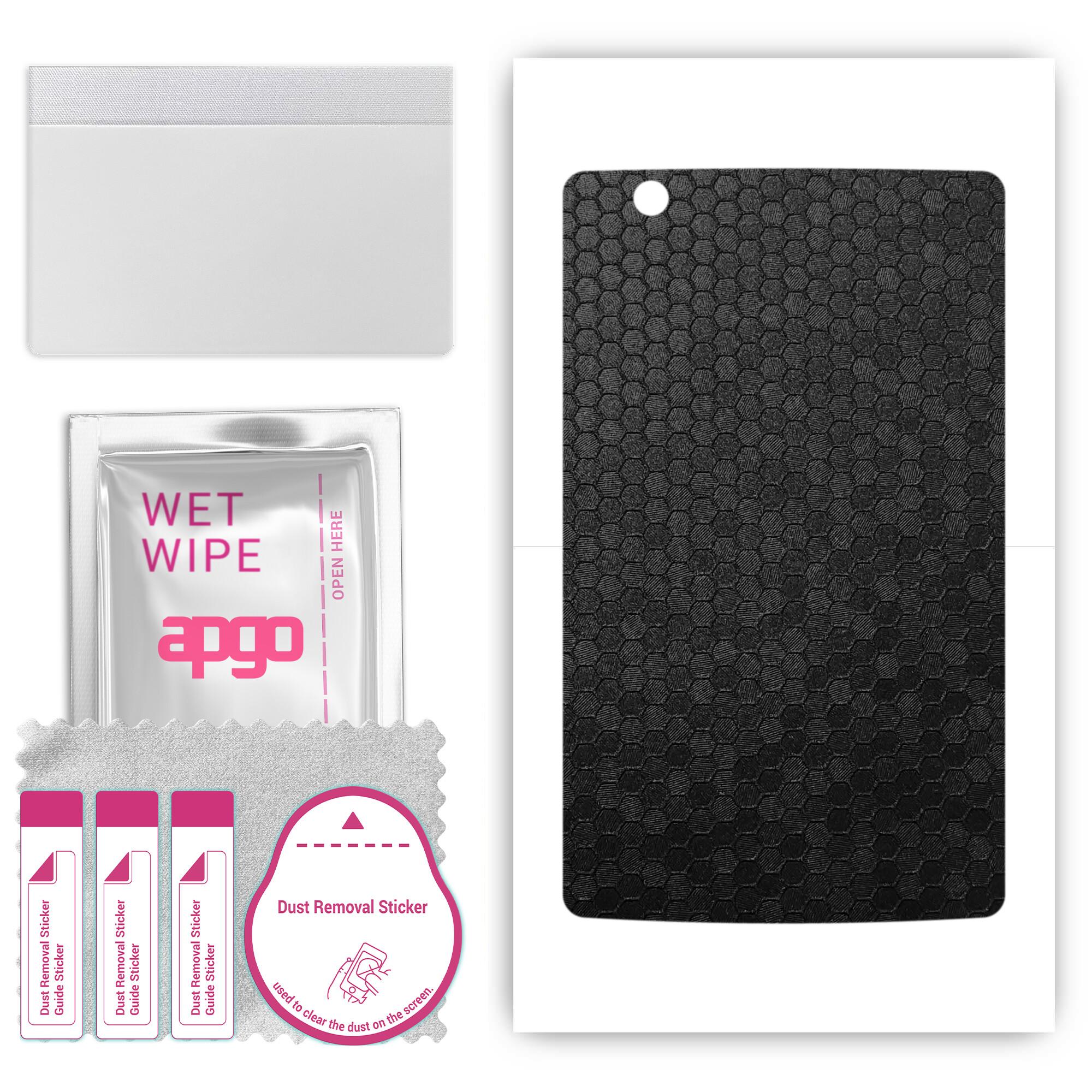 

apgo skin sticker film foil vinyl for the BACK compatible with LG G Pad X 8.0, scratch-resistant, easy to install - Black Honeycomb