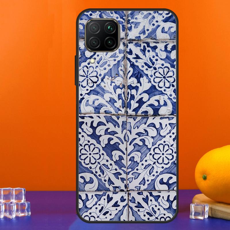Portuguese Tiles For Huawei Nova 9 10 SE 5T 12i 12s 11i Y91 Y90 Y60 Y70 Y72 Y61 P60 Pro P20 P40 P30 Lite Case