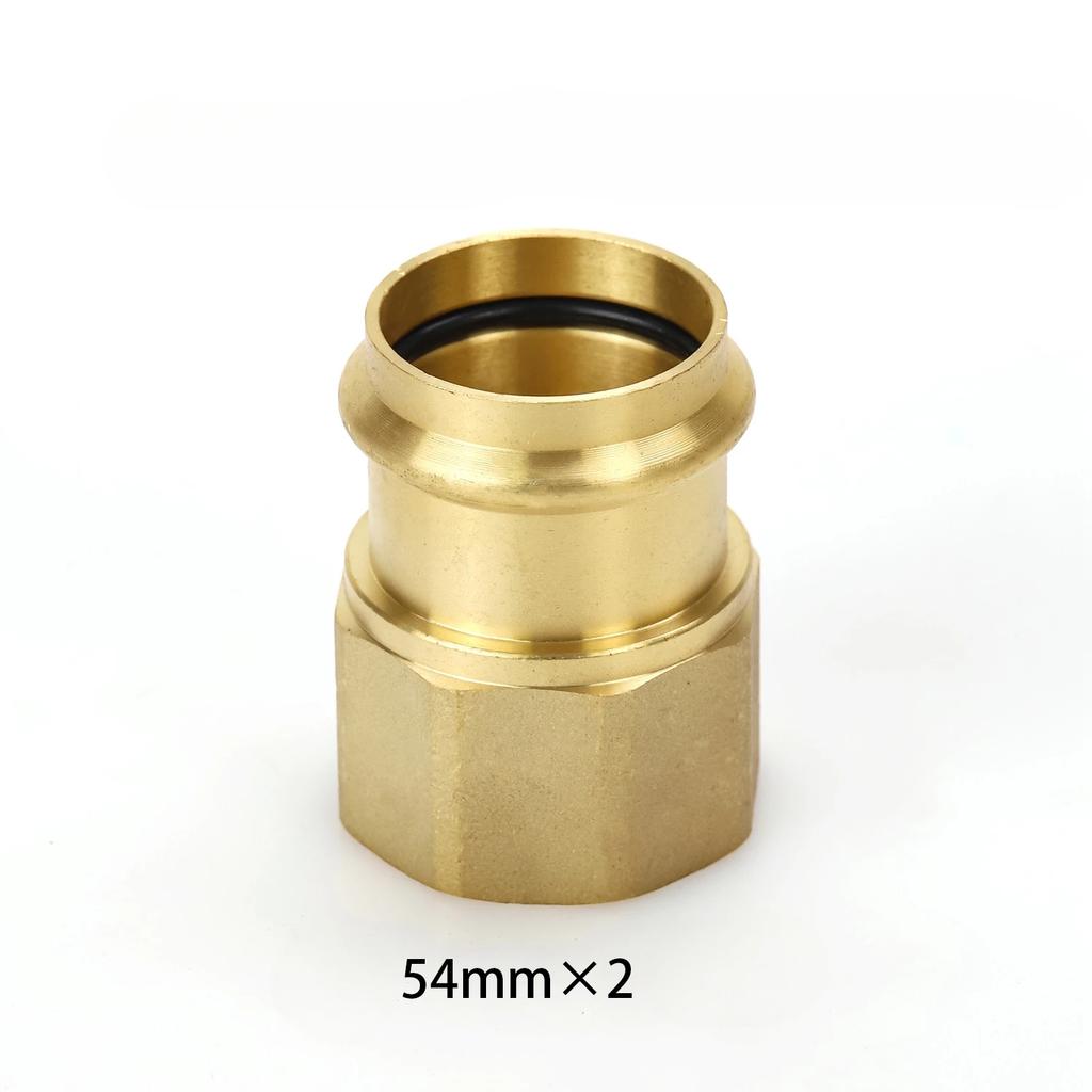 Female Thread 15-54 Brass Double-clamp Compression Pipe Hose  Coupler Fast Connetor V-type Water Heating Accessories