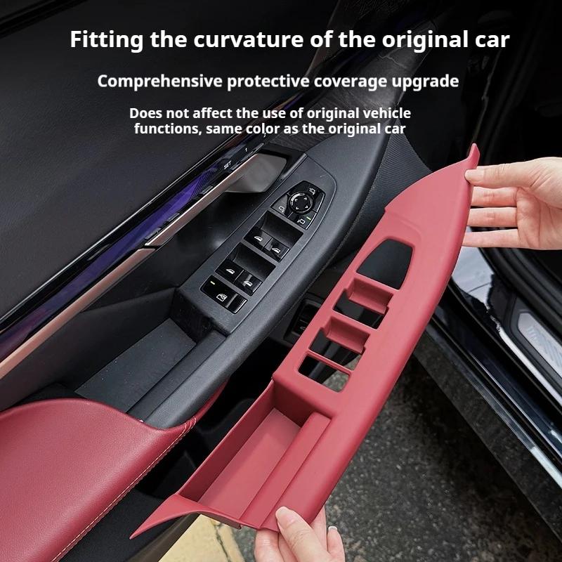 For BMW 5 Series G60 i5 24-25 LHD Window Switches Panel Cover Auto Front Rear Door All-inclusive Car window buttonStickers