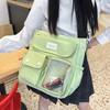 Schoolbagins Cute Pain Bag Female Japanese Sweet Girl Wind Students Large Capacity Class Make-up Bag Simple Student Messenger Bag
