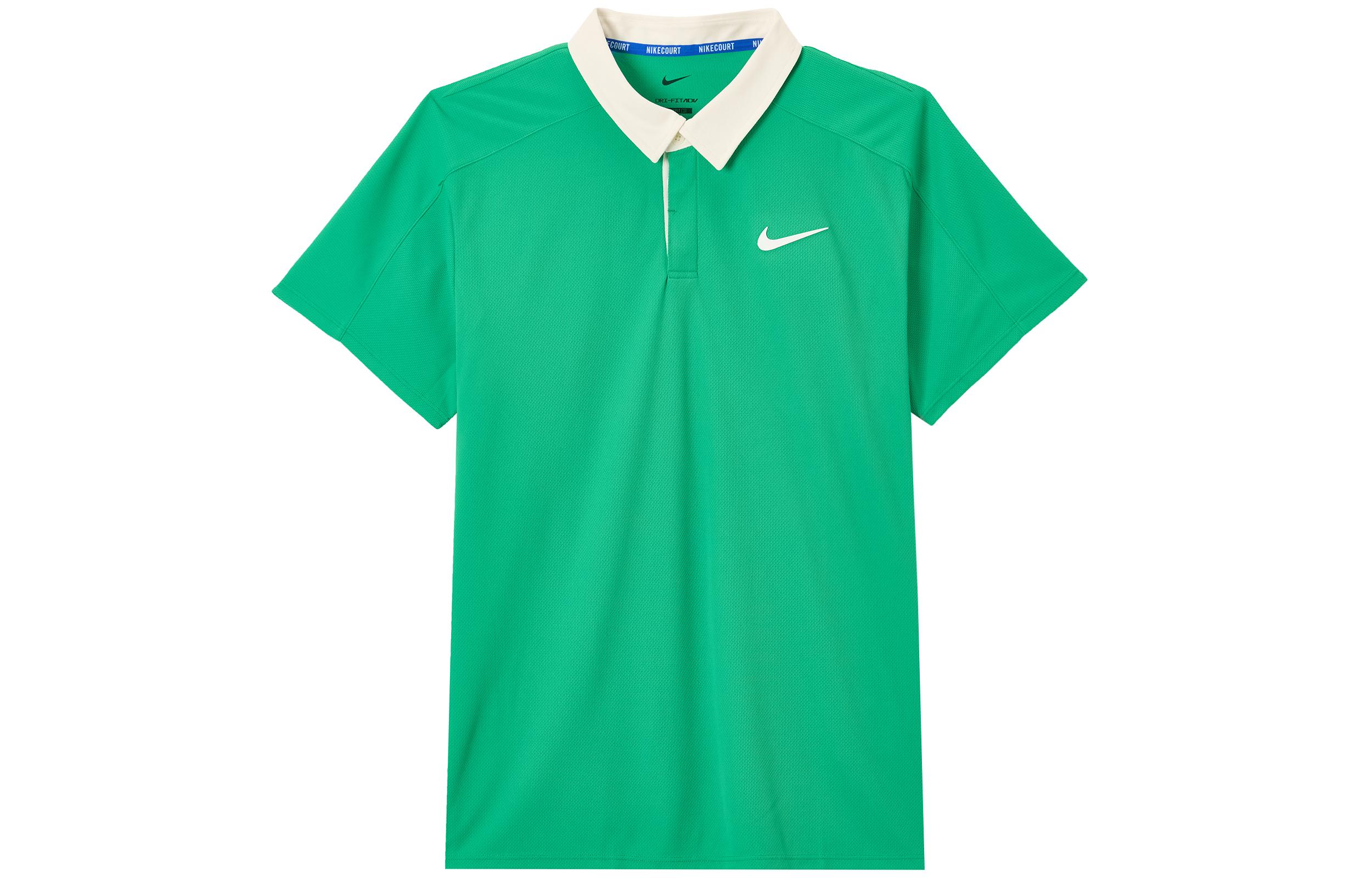 Nike Polo Shirts Men s Green Lapel Moderate FZ6932-324 2XL