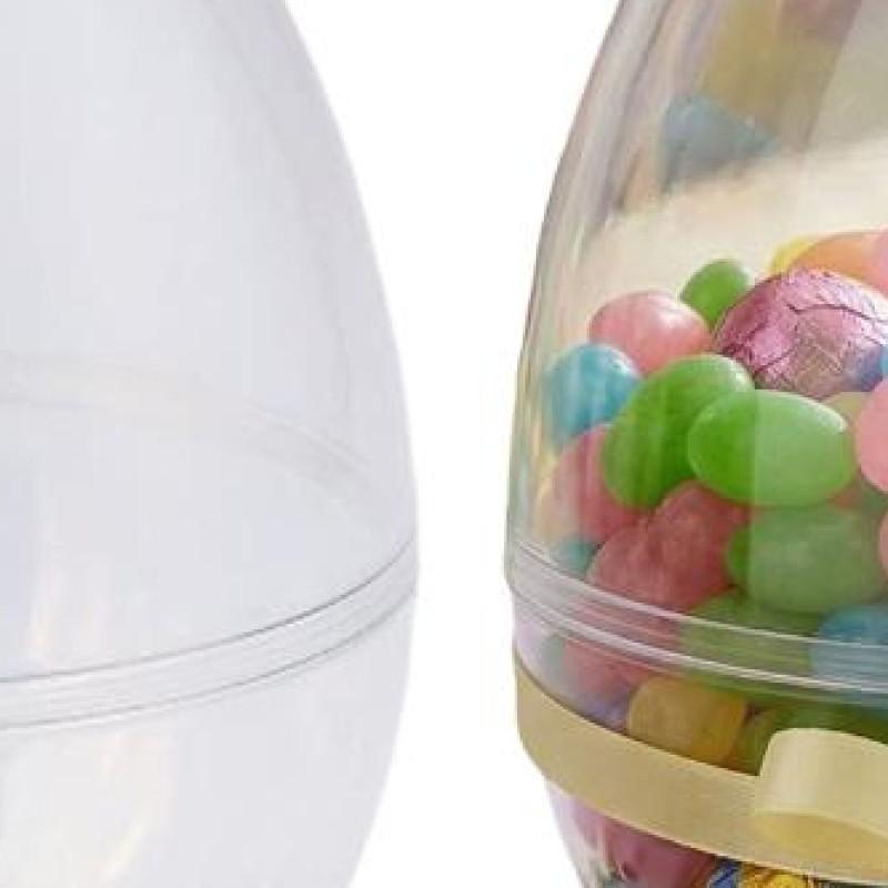 

12inch Clear Easter Eggs Plastic Fillable for Party Favor Easter Candy Dome Basket Stuffers Party Supplies China Mainland
