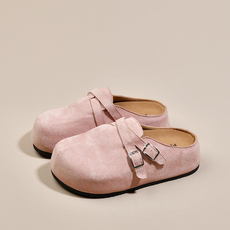 Fashion and Lightweight Retro Bag Head Platform Slippers Women's Summer Wear 2025 New Boken Versatile Half-toboken Slippers