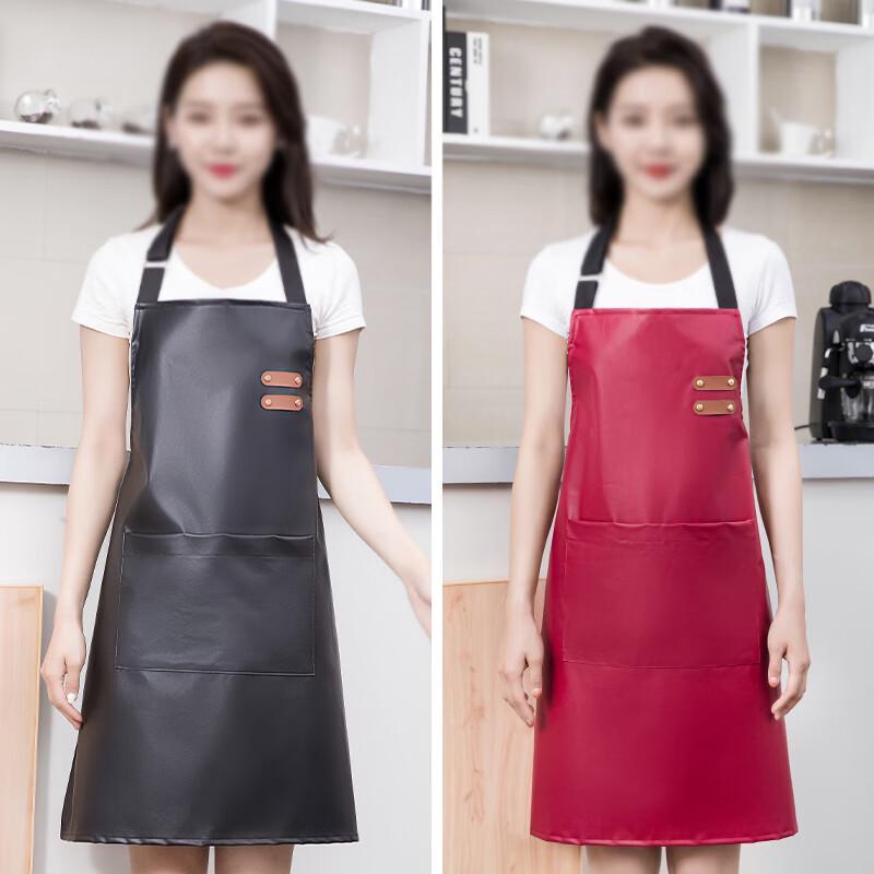 Hongli Waterproof Oil-Proof Faux Leather Apron