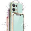 For Vivo V25e Case Vivo V25 Cover Vivo X80 Lite Vivo Y35 Case Luxury Square Plating Phone Case V2201 V2202 Shockproof Back Cover