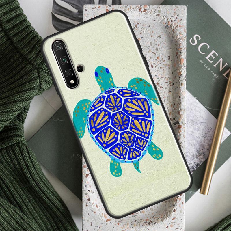 Cute Turtles Painted For Huawei Nova 10 9 SE 5T 12s 12i 11i Y91 Y90 Y60 Y70 Y72 Y61 P60 Pro P20 P40 P30 Lite Case