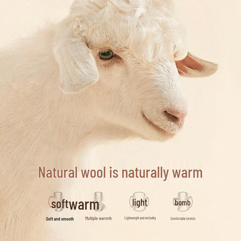 Hodo Men's 100% Wool-Filled Hooded Winter Jacket