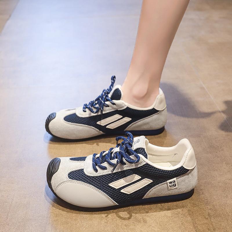 Summer Mesh 2025 New Popular Retro German Training Shoes Women's Versatile Breathable Casual Sports Shoes Soft-soled Forrest Gump Shoes