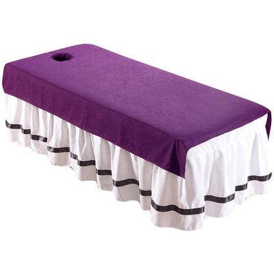 Comfortable Beauty Salon Bed Sheet with Holes Washable SPA Bedspread Thickened Breathable Cosmetic Bed Sheet Household Supplies