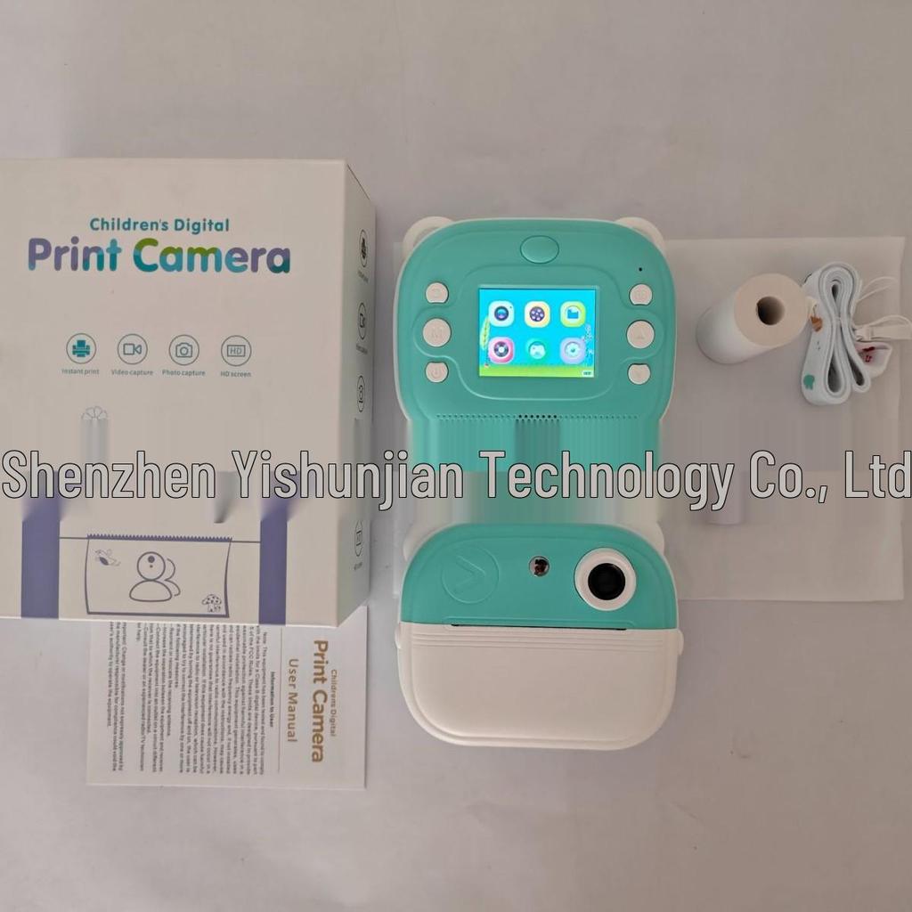 Q9 Kids' Instant Print Camera: HD Photo, Video Recording, One-Click Print, Cartoon Design, Perfect Gift