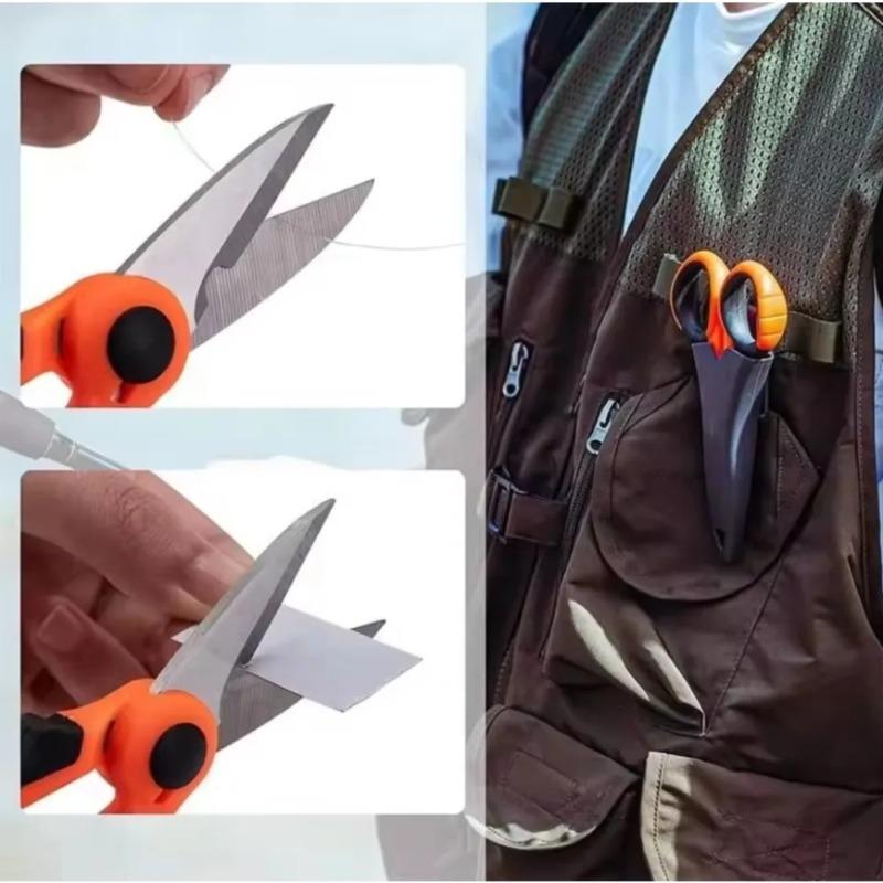 Forbici in Acciaio Inossidabile Dyneema Elettricista Forbici Portatili Pinza Taglia Linea PE/Lamina di Piombo/Filo di Acciaio Leader Forbice da Pesca
