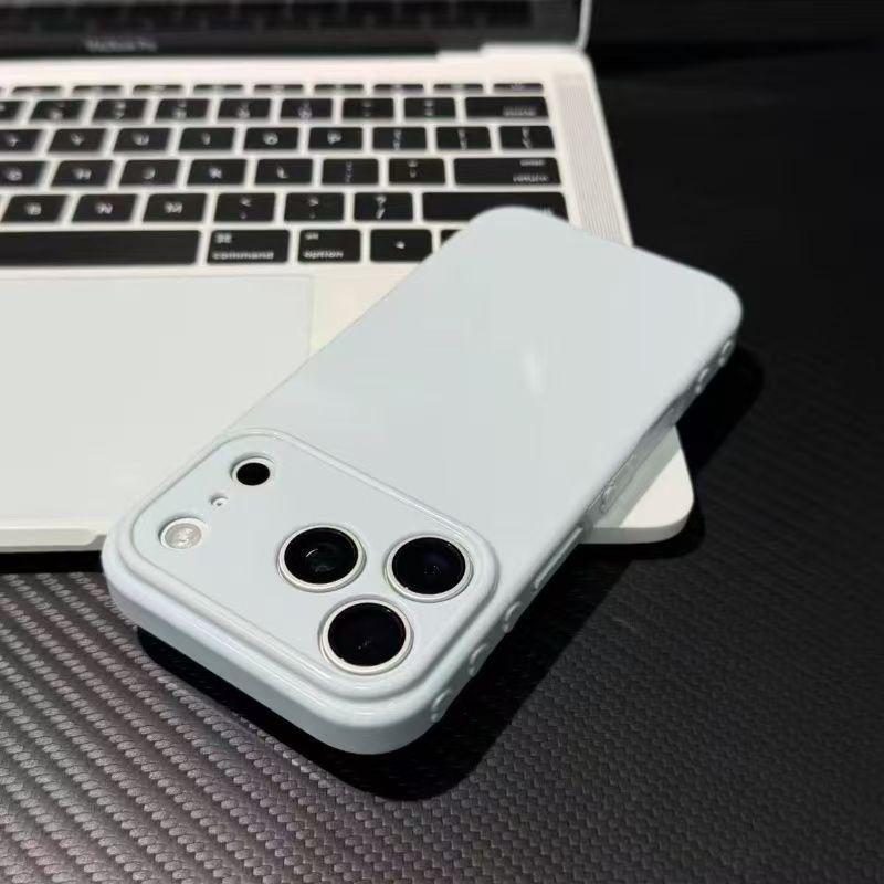 

iPhone 14-17 Pro Max Solid Color Heart Window Soft Case iPhone 11 PRO MAX