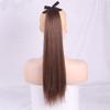 XINRAN 22" Long Silky Straight Synthetic Drawstring Ponytail Clip In Extension High Temperatur Fiber