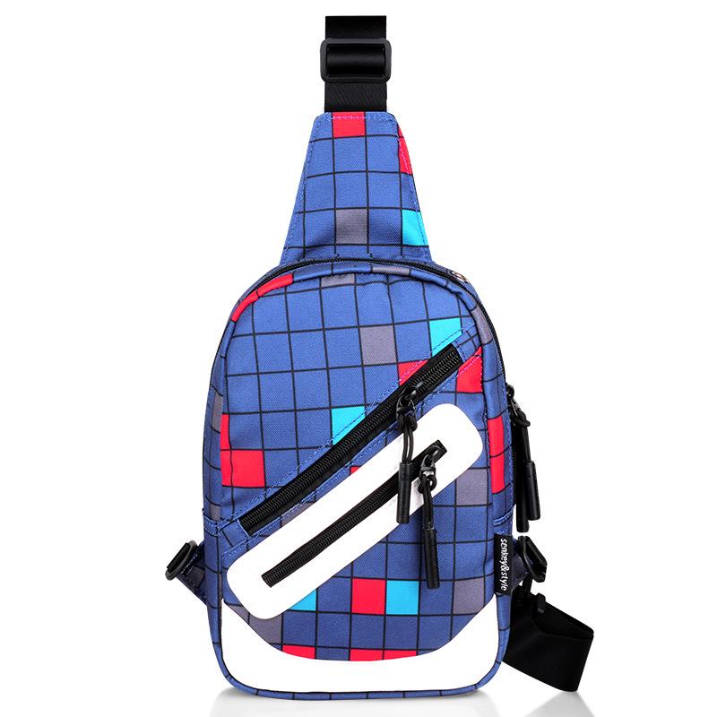 Fashion Men Phone Pocket Crossbody Bag Chest Shoulder Sling Bag Messenger Bag for Men