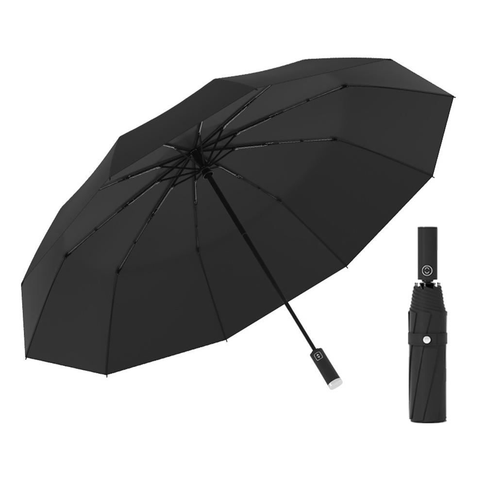 Fully Automatic Reverse Folding Umbrella 16 Bones Compact Foldable Umbrella UV Protection Umbrella for Men Women Teenage