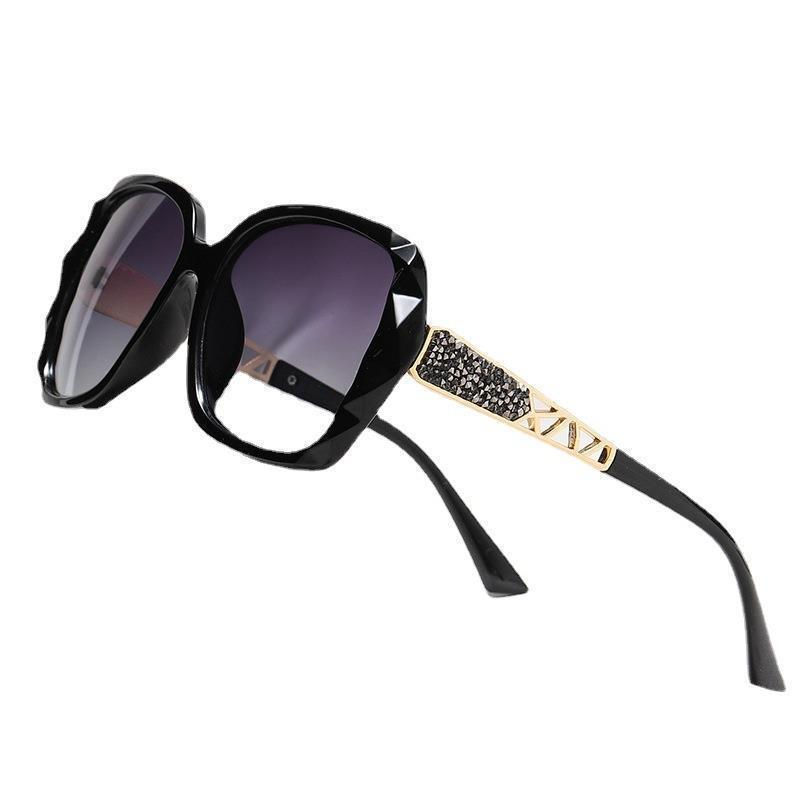 2023 Trendy Large Frame Women's Sunglasses with UV Protection - Korean Style Driving Shades for Round Faces