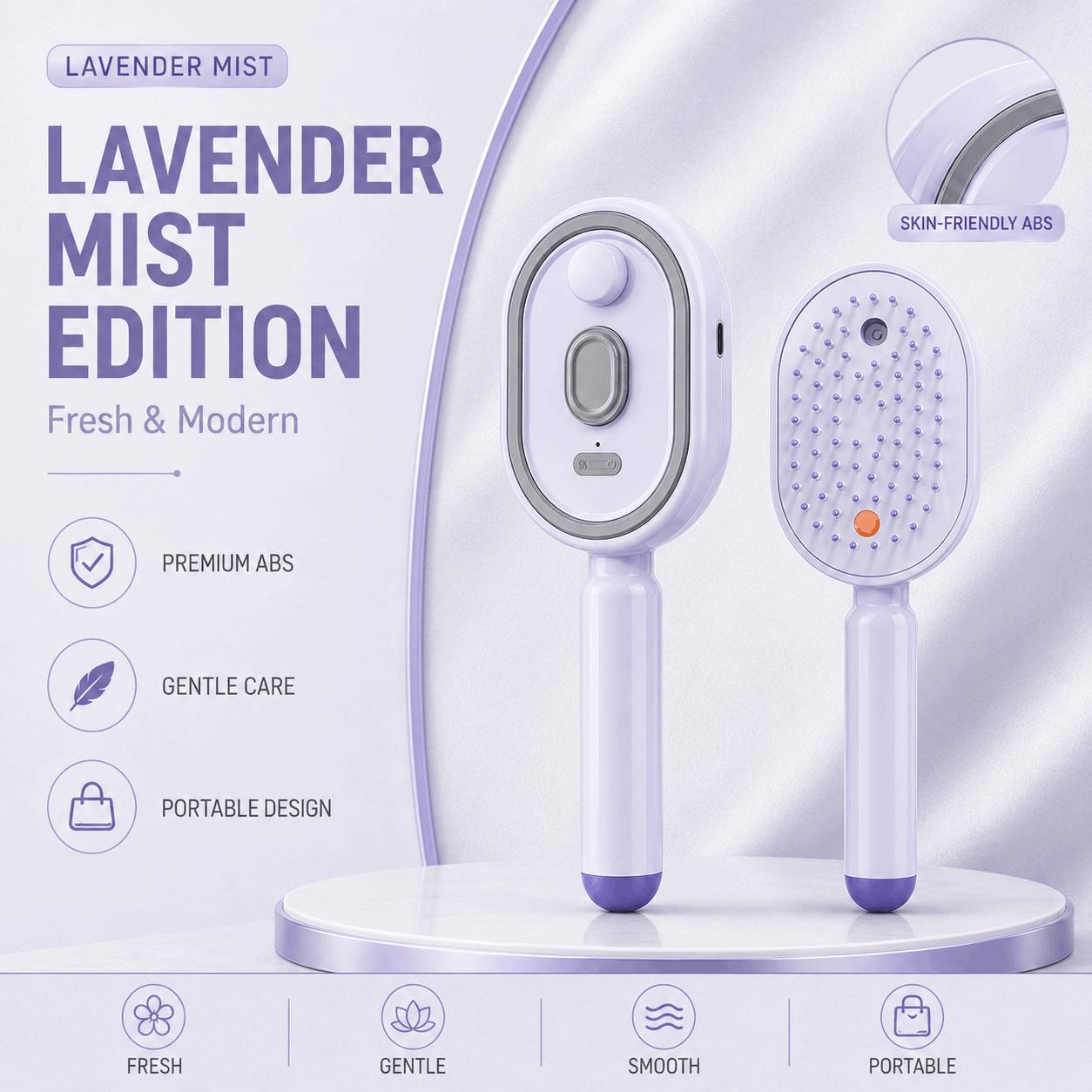 Electric Hair Brush with Spray Mist