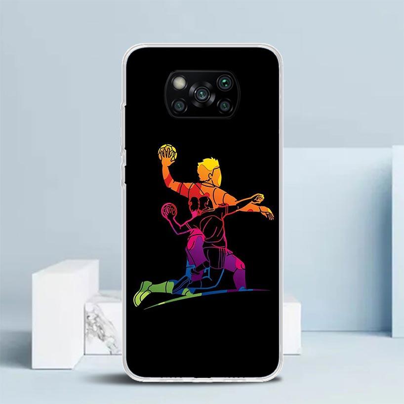 Handball Sport Phone Case For Xiaomi Poco F7 Ultra X5 X6 X7 Pro M7 Redmi 15C 15 13C 13 12C 12 10C 10 10A 9 9C 9A 9T Cover Poco X